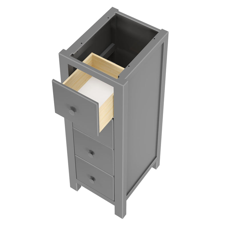 710340-121 : Dresser Jackpot Narrow 4 Drawer Dresser, Grey