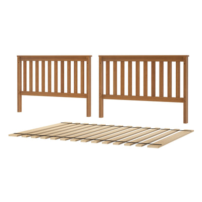 710351-007 :  Jackpot Slat Full/Full High Bed Ends w/Full Slat Roll, Pecan