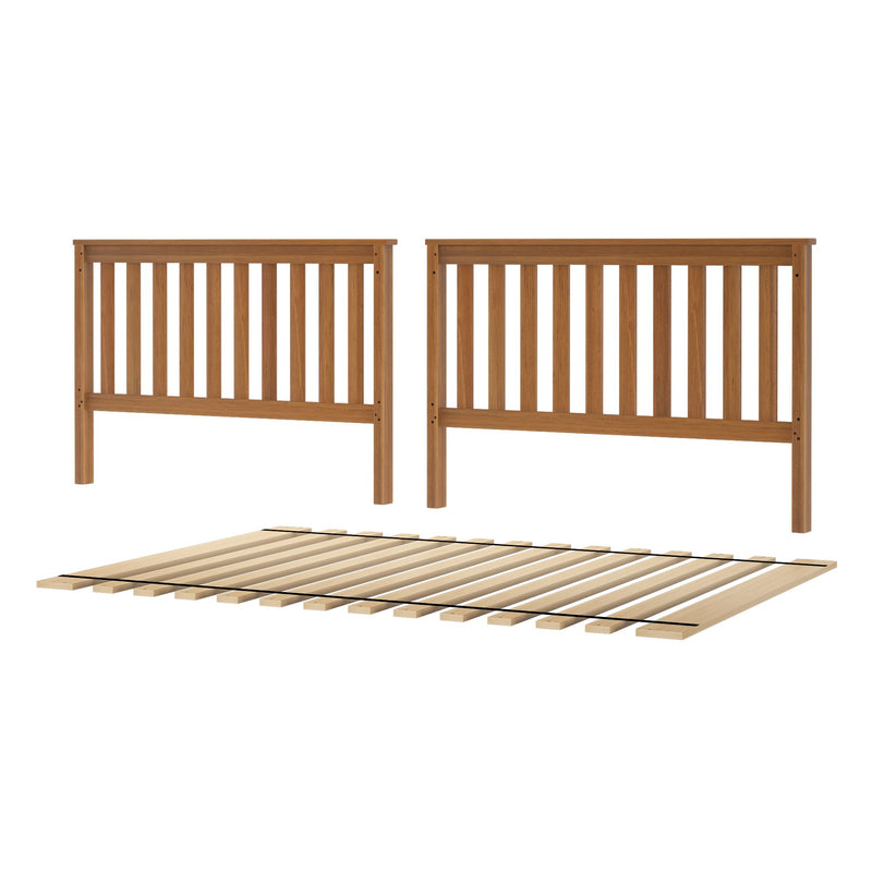 710351-007 :  Jackpot Slat Full/Full High Bed Ends w/Full Slat Roll, Pecan