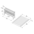 710351-007 :  Jackpot Slat Full/Full High Bed Ends w/Full Slat Roll, Pecan