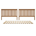 710351-007 :  Jackpot Slat Full/Full High Bed Ends w/Full Slat Roll, Pecan