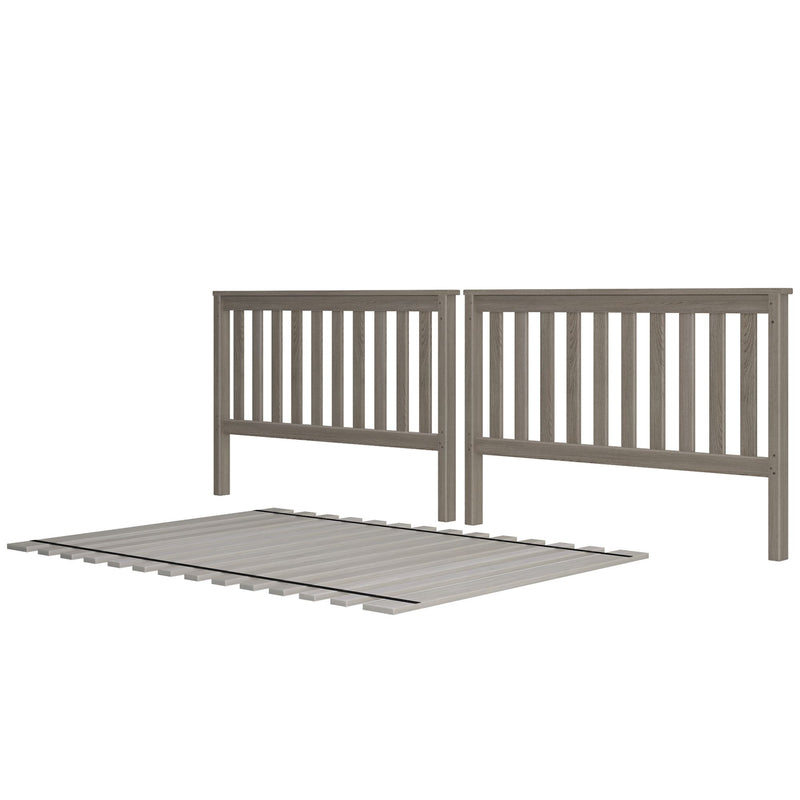 710351-152 : Component Slat Full over Full High Bed Ends w/ Full Slat Roll, Stone