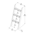 710610-007 :  Jackpot Low Loft Angle Ladder, Pecan