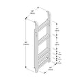710611-007 :  Jackpot Straight Bunk Ladder, Pecan