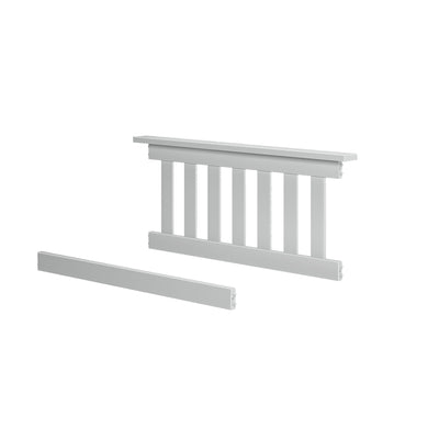 710640-002 : Component Twin Bed End w/ Short Cross Member, White