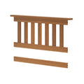 710640-007 :  Jackpot Twin Bed End w/Short Cross Member, Pecan
