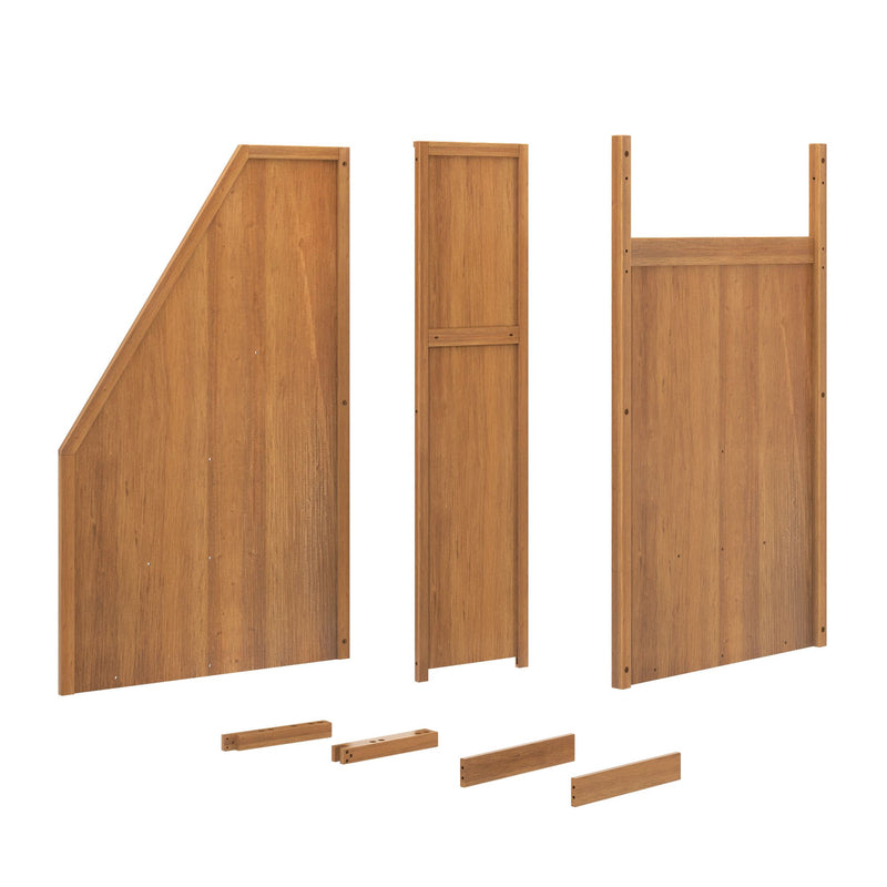 710651-007 :  Jackpot High Loft Bannister & Bed End w/Opening, Pecan