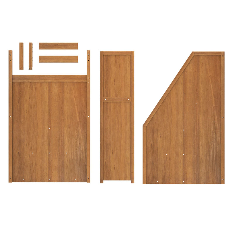 710651-007 :  Jackpot High Loft Bannister & Bed End w/Opening, Pecan