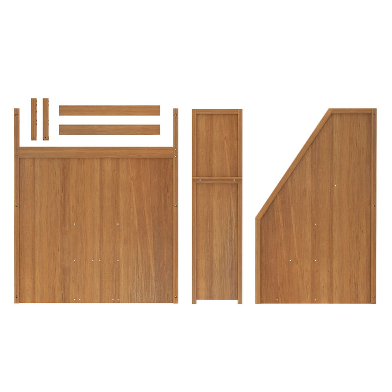 710655-007 :  Jackpot High Loft Bannister & Bed End w/Opening Full, Pecan