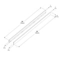 710704-007 :  Jackpot Bed Side Rails (Twin), Pecan