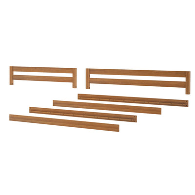 710711-007 :  Jackpot Twin/Twin & Twin/Full Bunk Rail Set, Pecan
