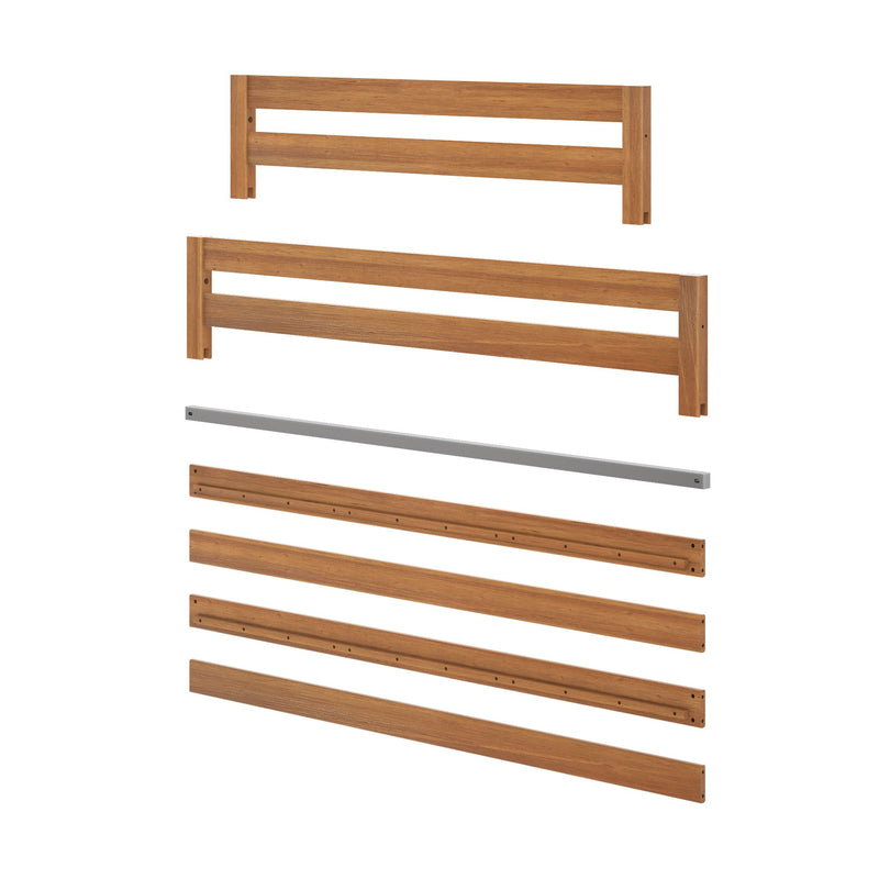 710712-007 :  Jackpot Full/Full Bunk Rail Set, Pecan