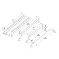 710712-007 :  Jackpot Full/Full Bunk Rail Set, Pecan