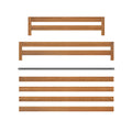 710712-007 :  Jackpot Full/Full Bunk Rail Set, Pecan