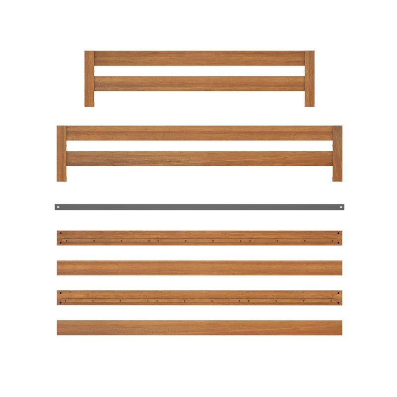 710712-007 :  Jackpot Full/Full Bunk Rail Set, Pecan