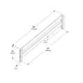 710713-007 :  Jackpot 3/4 Guard Rail, Pecan
