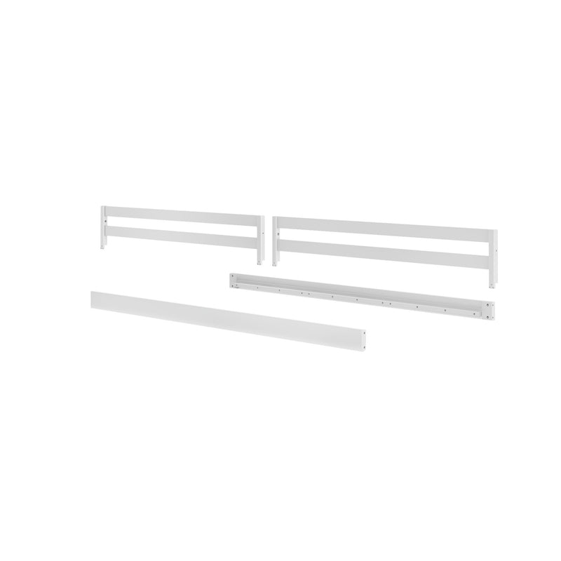 710730-002 : Component 2 Full Length Guard Rail Sets & 1 Bed Rail Set, White