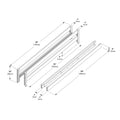 710730-007 :  Jackpot 2 Full Length Guard Rail Sets & 1 Bed Rail Set, Pecan