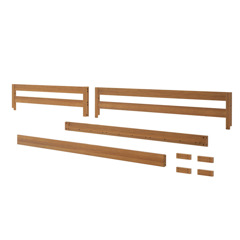 710735-007 :  Jackpot Bed Rail, Full Length & 3/4 Guard Rail Set, Pecan