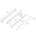 710735-007 :  Jackpot Bed Rail, Full Length & 3/4 Guard Rail Set, Pecan