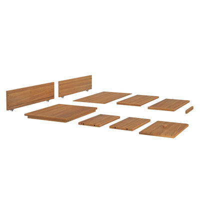 710750-007 :  Jackpot Bottom Step w/ Long Drawer, Pecan
