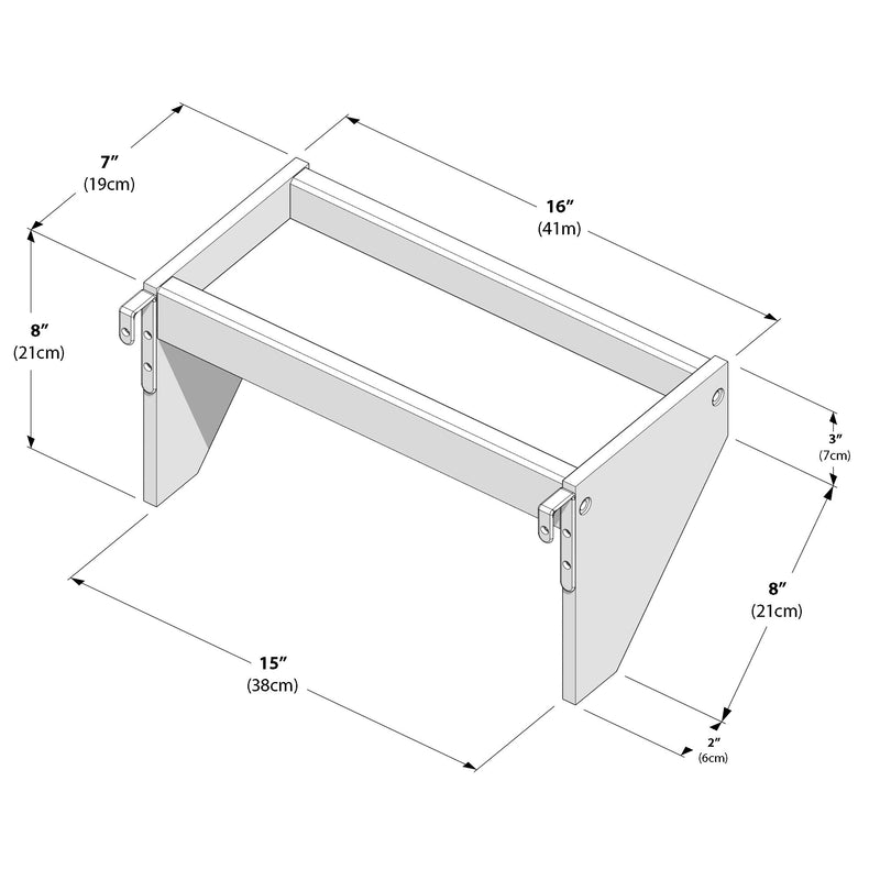 711305-007 :  Jackpot Bedside Tray, Pecan