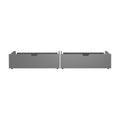 711625-121 : Component Jackpot 2 Drawer with Center Guide Under Unit, Grey