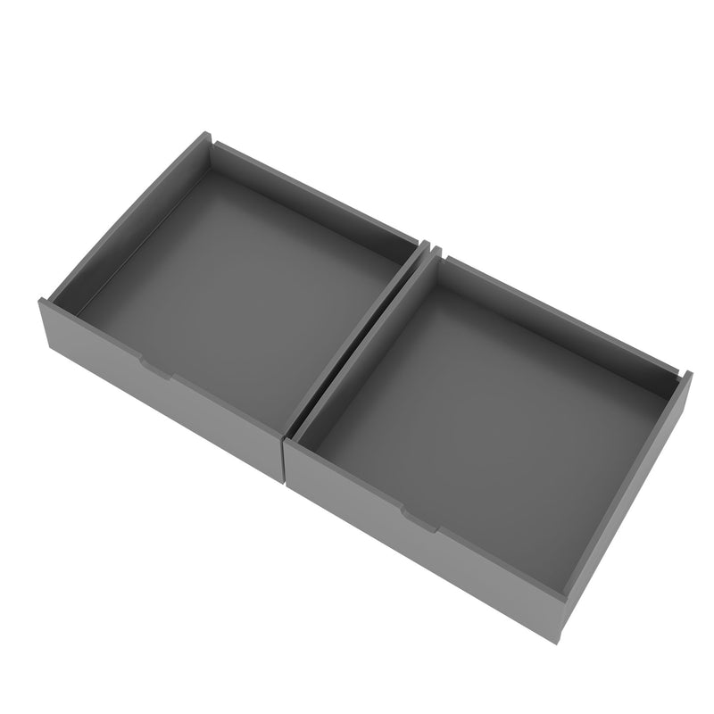 711625-121 : Component Jackpot 2 Drawer with Center Guide Under Unit, Grey