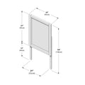 714098-007 :  Jackpot Mirror, Pecan