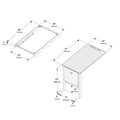 714240-007 :  Jackpot Pull-Out Desk, Pecan