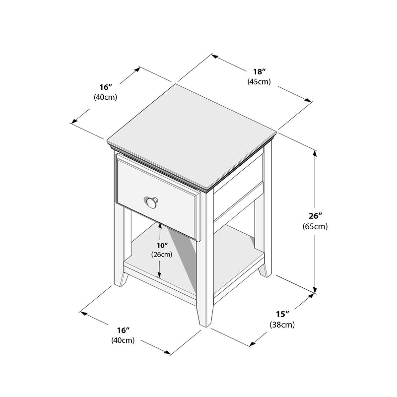 714311-007 :  Jackpot Night Stand, Pecan