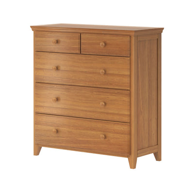 714323-007 :  Jackpot 2 over 3 Drawer Dresser, Pecan