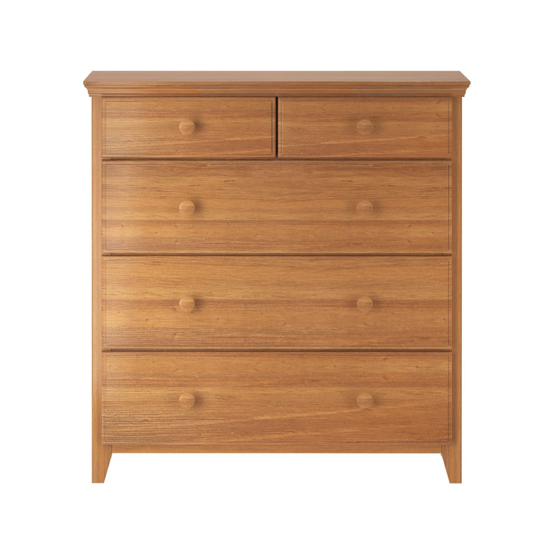 714323-007 :  Jackpot 2 over 3 Drawer Dresser, Pecan
