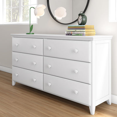 714360-002 : Dresser 6 Drawer Dresser, White