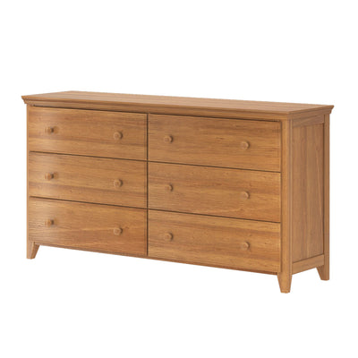 714360-007 :  Jackpot 6 Drawer Dresser, Pecan