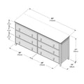 714360-007 :  Jackpot 6 Drawer Dresser, Pecan