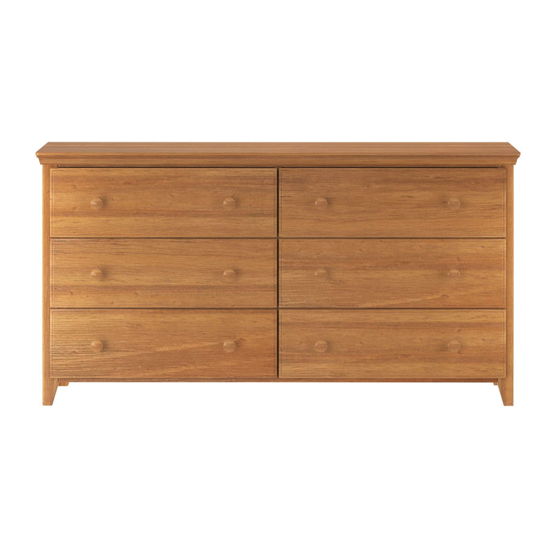 714360-007 :  Jackpot 6 Drawer Dresser, Pecan