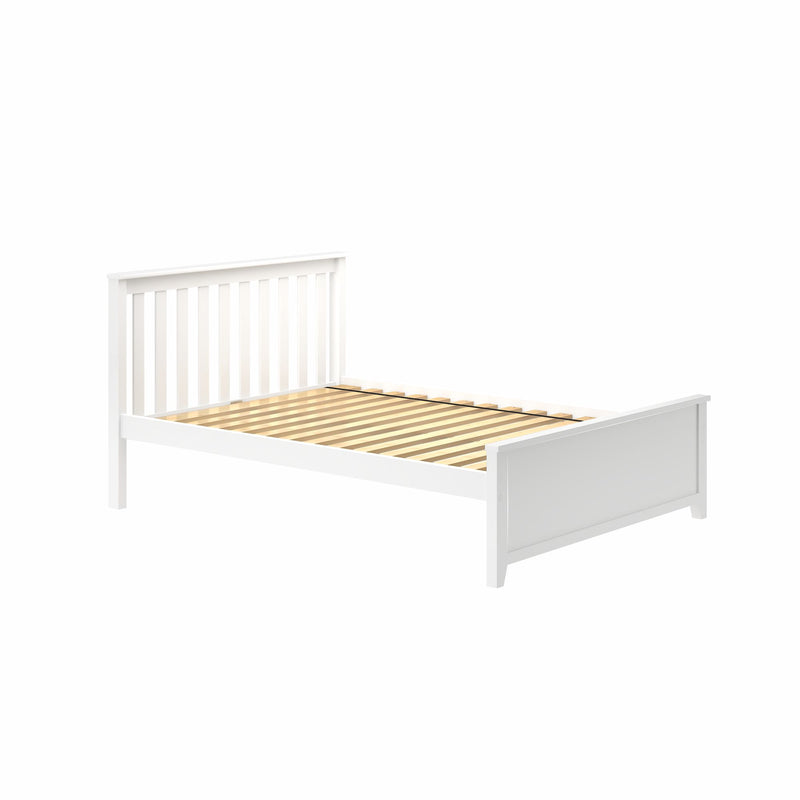 71S-FBED-002 : Single Beds Full-Size Platform Bed, White