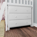 71S-L3D6D-002 : Loft Beds Twin Storage Loft Bed with Two Dressers, White