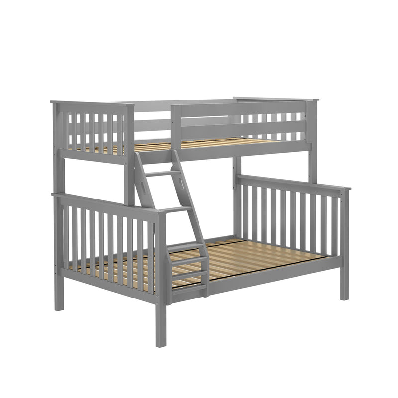 71S-TFBNK-121 : Bunk Beds Bunk Bed, Twin over Full, Grey