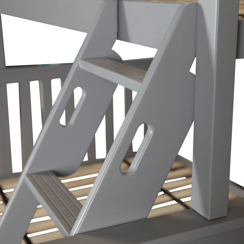 71S-TFBNK-121 : Bunk Beds Bunk Bed, Twin over Full, Grey