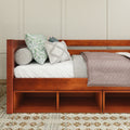 BRIX CC CP : Daybed Twin Daybed with Cubbies, Panel, Chestnut