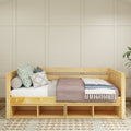 BRIX CC NP : Daybed Twin Daybed with Cubbies, Panel, Natural