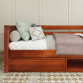 BRIX CD CP : Daybed Twin Daybed with Dresser and Cubbie, Panel, Chestnut