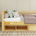 BRIX CD NS : Daybed Twin Daybed with Dresser and Cubbie, Slat, Natural