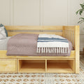 BRIX CD NS : Daybed Twin Daybed with Dresser and Cubbie, Slat, Natural
