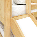 JOLLY TR NP : Bunk Bed Twin Medium Bunk Bed with Slide and Trundle Bed, Panel, Natural