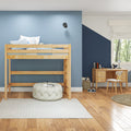 SLAM XL NP : Standard Loft Beds Twin XL High Loft Bed with Straight Ladder on End, Panel, Natural