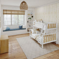 SLOPE XL MWS : Staggered Bunk Beds Modern Medium Twin XL over Full XL Bunk Bed