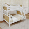 SLOPE XL MWS : Staggered Bunk Beds Modern Medium Twin XL over Full XL Bunk Bed